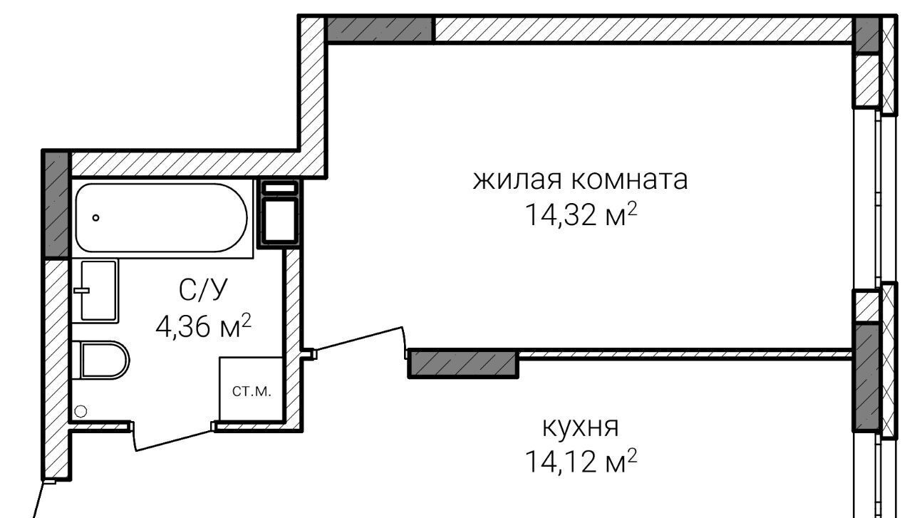 квартира г Нижний Новгород Горьковская Сахарный Дол жилой комплекс фото 1