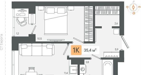 квартира г Березовский пер Короткий жилые дома фото 17