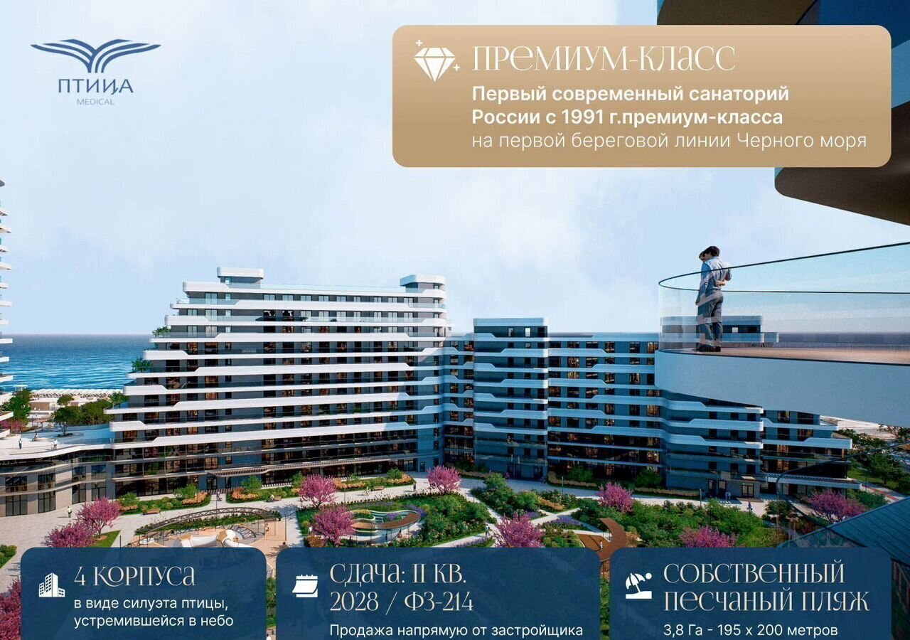 квартира г Ялта ул Войкова МФК «Резиденция Дарсан» з/у. 39А, корп. 3 фото 5