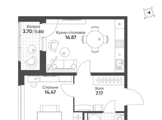 квартира Солнечный Ботаническая жилрайон фото