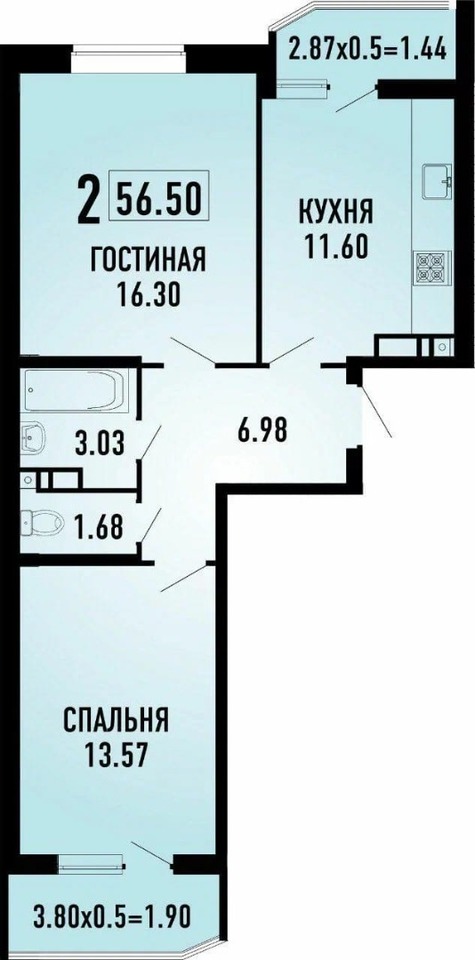 квартира г Краснодар р-н Прикубанский Краснодар жк Губернский фото 1