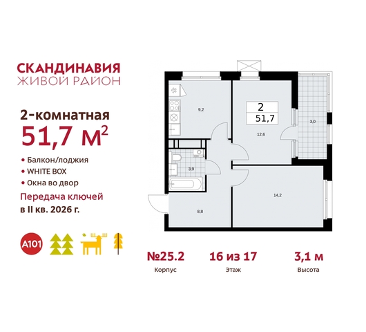 жилой район «Скандинавия» б-р Скандинавский 25/2 Сосенское, Бутово фото