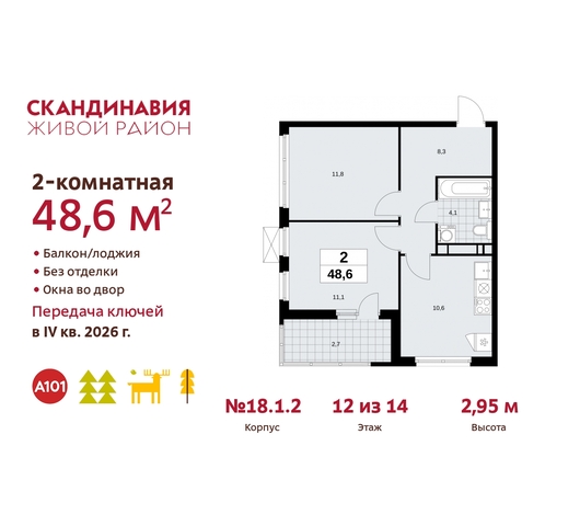 жилой район «Скандинавия» Сосенское, жилой комплекс Скандинавия, 18. 1.2, Бутово фото