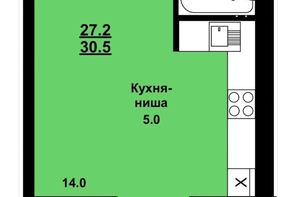 квартира р-н Благовещенский с Чигири ул Василенко 5/1 фото 2