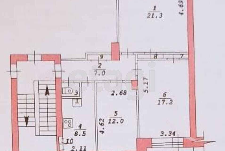 комната г Новосибирск ул Челюскинцев 7 Новосибирск городской округ фото 2