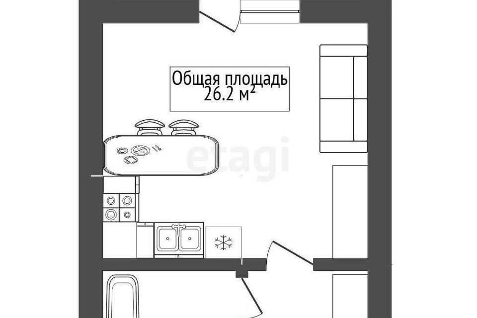 квартира г Новосибирск р-н Заельцовский ул Галущака 15 жилой дом по ул. Галущака, 15 Новосибирск городской округ фото 8