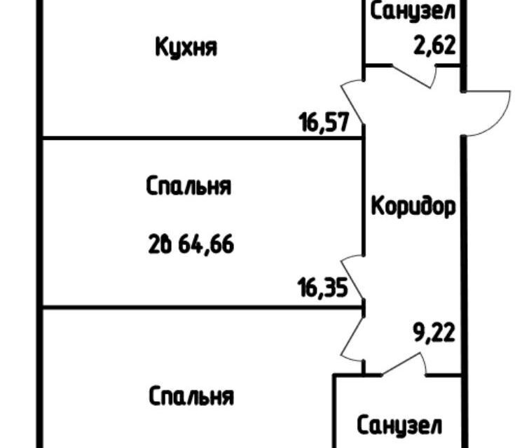 квартира г Саранск пр-кт 70 лет Октября 171а Саранск городской округ фото 2