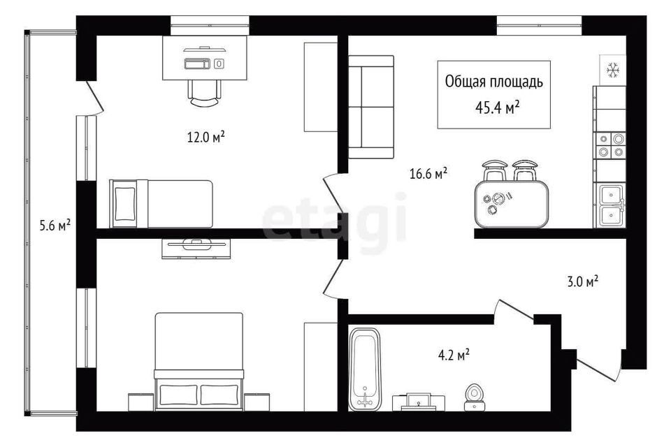 квартира г Новосибирск ул Мясниковой 6/1 Новосибирск городской округ фото 10