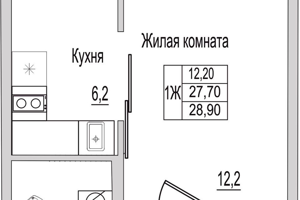 квартира р-н Псковский д Борисовичи ул Венская 2 ЖК «Европа» Завеличенская волость фото 8