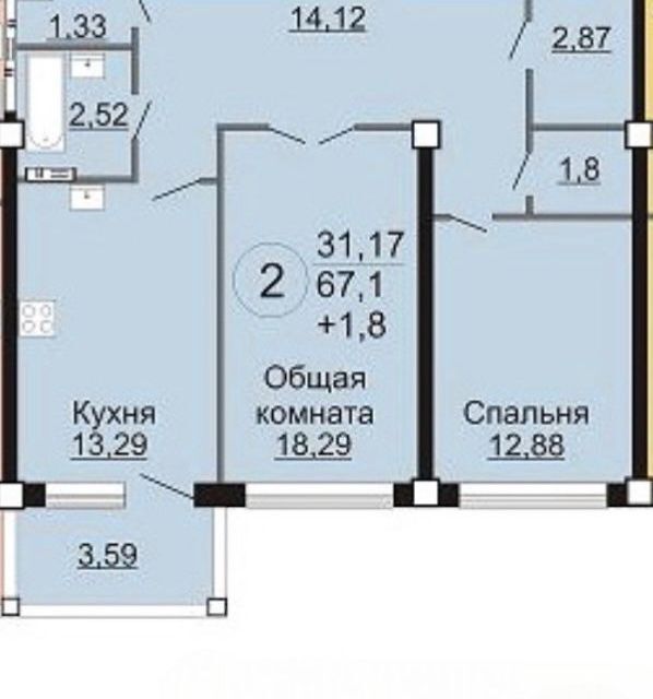 квартира г Новосибирск р-н Ленинский 10, Новосибирск городской округ фото 5