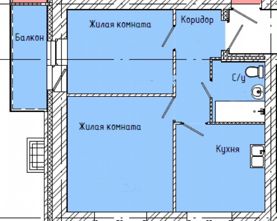 квартира г Хабаровск р-н Индустриальный ул 65-летия Победы 1/16 фото 17