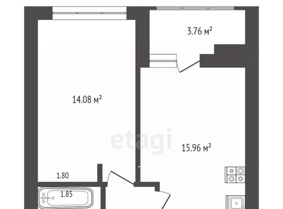 квартира г Ростов-на-Дону р-н Кировский ул Левобережная 6/6с 1 фото 2