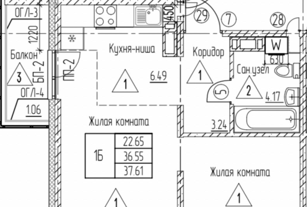 квартира г Казань Авиастроительная ул Генерала Махмута Гареева 9а фото 16