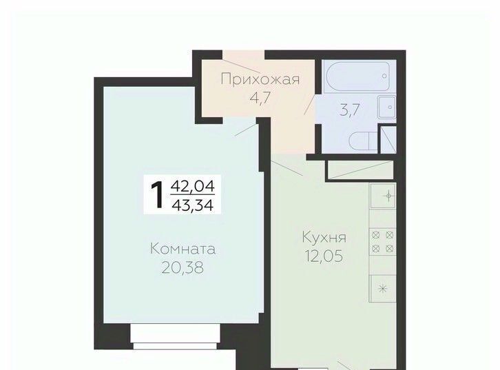 квартира г Подольск микрорайон Красная Горка ул Садовая 3к/1 Силикатная фото 1