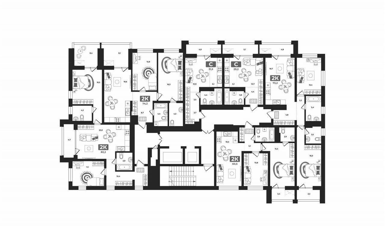 квартира г Тюмень р-н Центральный ул разведчика Кузнецова 16 фото 4