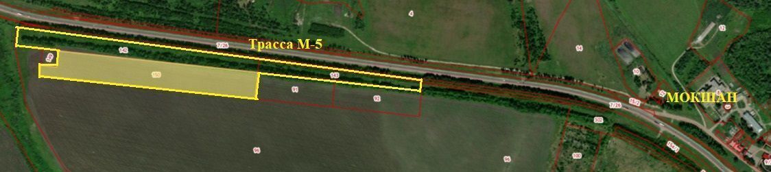 земля р-н Мокшанский рп Мокшан М-5 Урал, 591-й километр фото 1