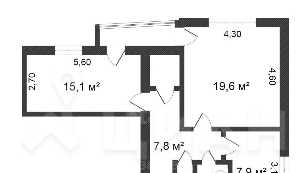 квартира г Москва метро Медведково ул Молодцова 25к/1 фото 2