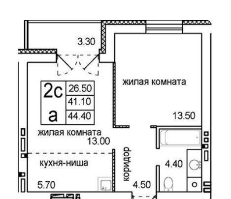 квартира г Новосибирск р-н Октябрьский ул Родниковая 2 фото 1