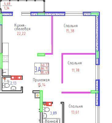 квартира г Тольятти р-н Автозаводский ул Маршала Жукова 60 фото 9