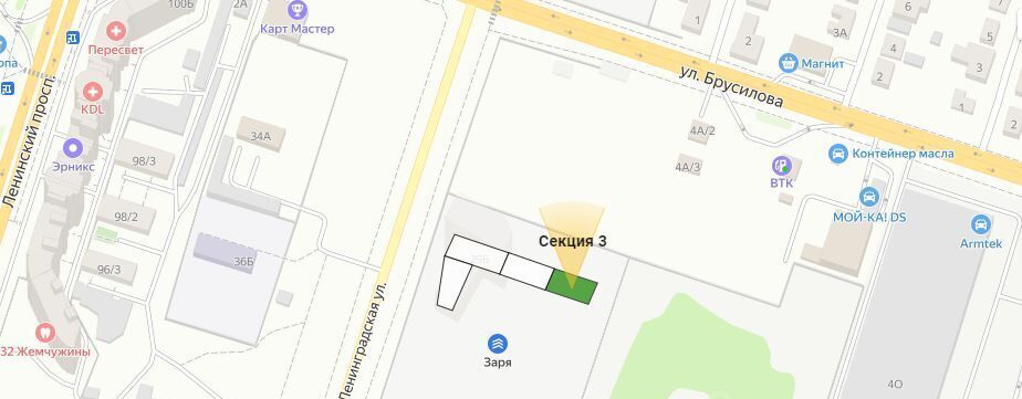 квартира г Воронеж р-н Левобережный ул Ленинградская 29б фото 3