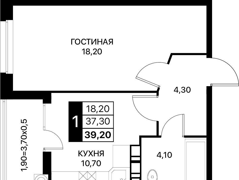 квартира г Ростов-на-Дону р-н Первомайский ул Александра Бондарева з/у 6 фото 1