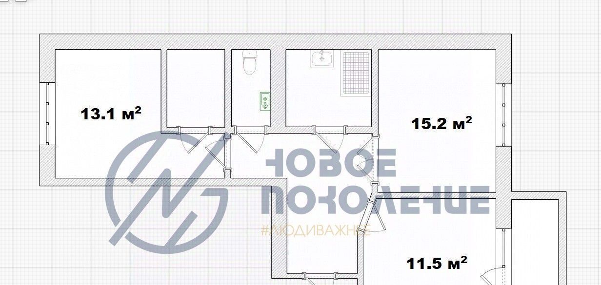 квартира г Омск р-н Центральный ул 9-я Северная 99к/1 фото 2