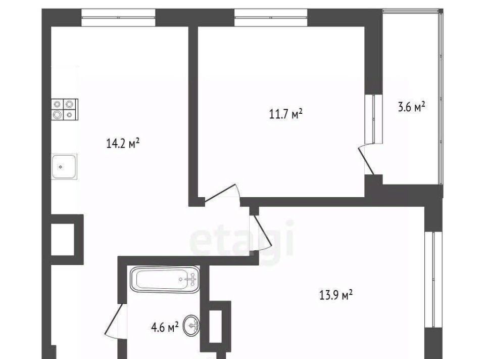 квартира г Тюмень р-н Калининский ул Интернациональная 197в фото 3