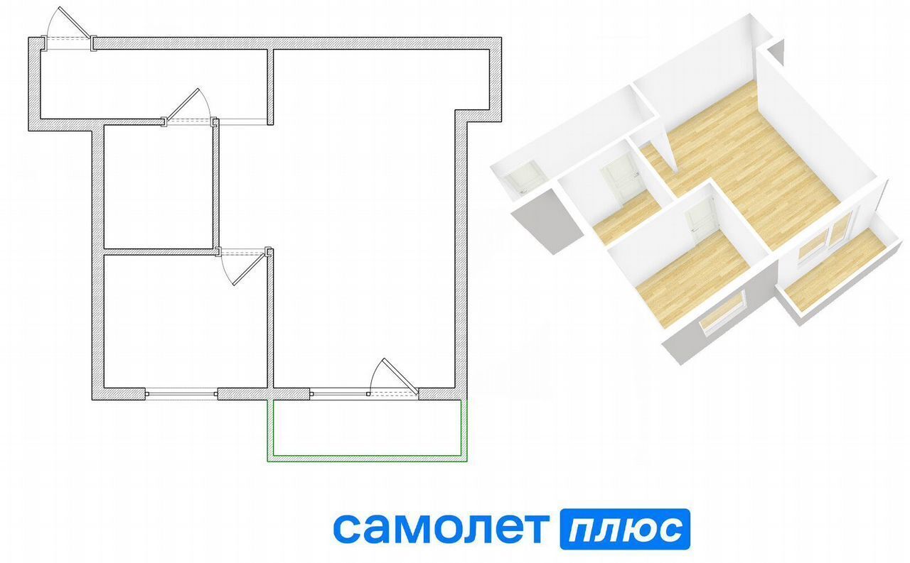 квартира г Березовский ул Черняховского 8 Кемеровская обл. — Кузбасс фото 2