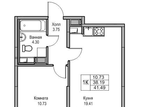 квартира г Санкт-Петербург ул Ивинская 5к/2 Беговая фото 3