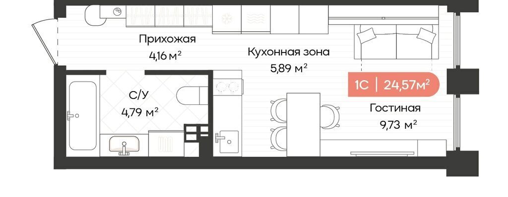 квартира г Новосибирск Октябрьская ул Ленинградская 342 фото 1