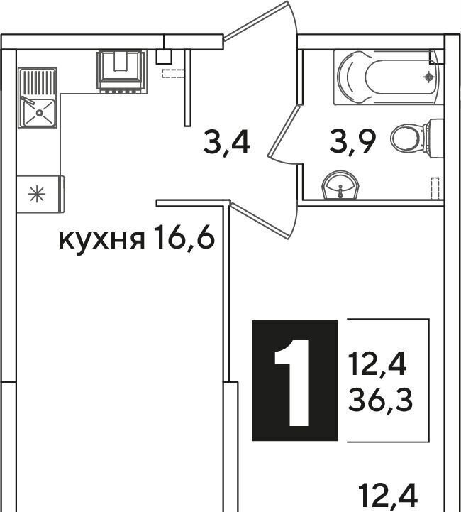 квартира г Краснодар р-н Прикубанский ул Западный Обход 6 фото 2