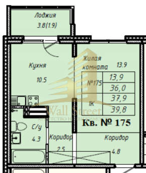 квартира р-н Новосибирский п Озерный Кедровая, 80/1 стр фото 5