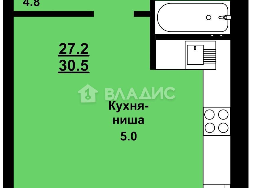 квартира р-н Благовещенский с Чигири ул Василенко 5/1 фото 5