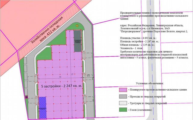 земля тер Производственно-административная зона Порзолово Гостилицкое шоссе, 3 км, Низинское сельское поселение, Санкт-Петербург, Петергоф фото