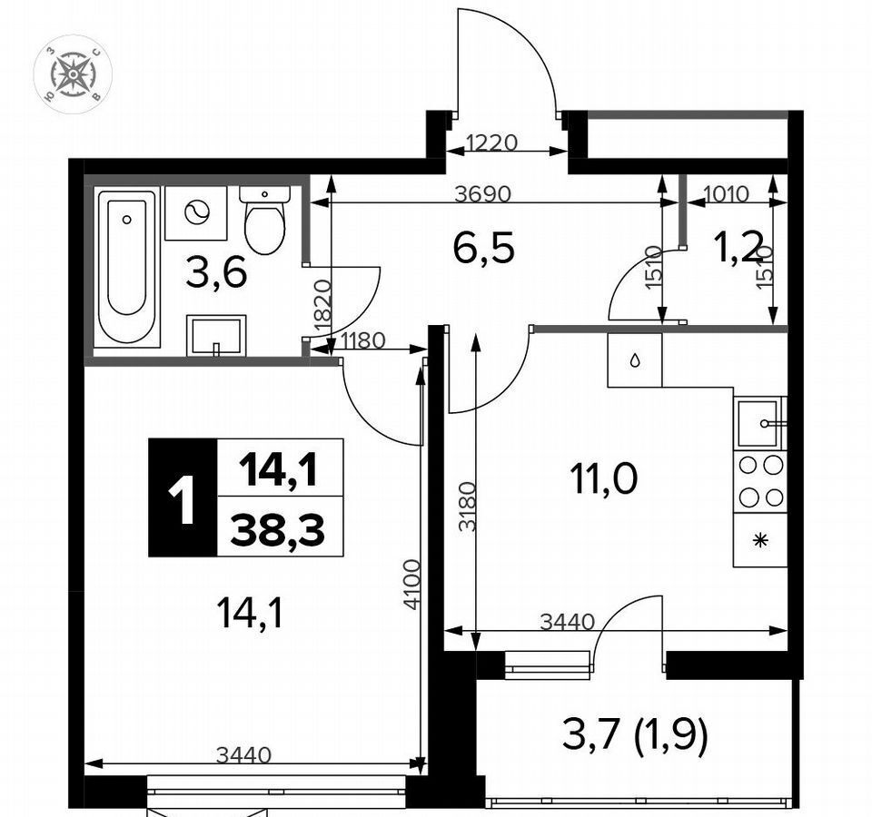 квартира г Москва ш Ленинградское 228 Молжаниново, корп. 5 фото 1