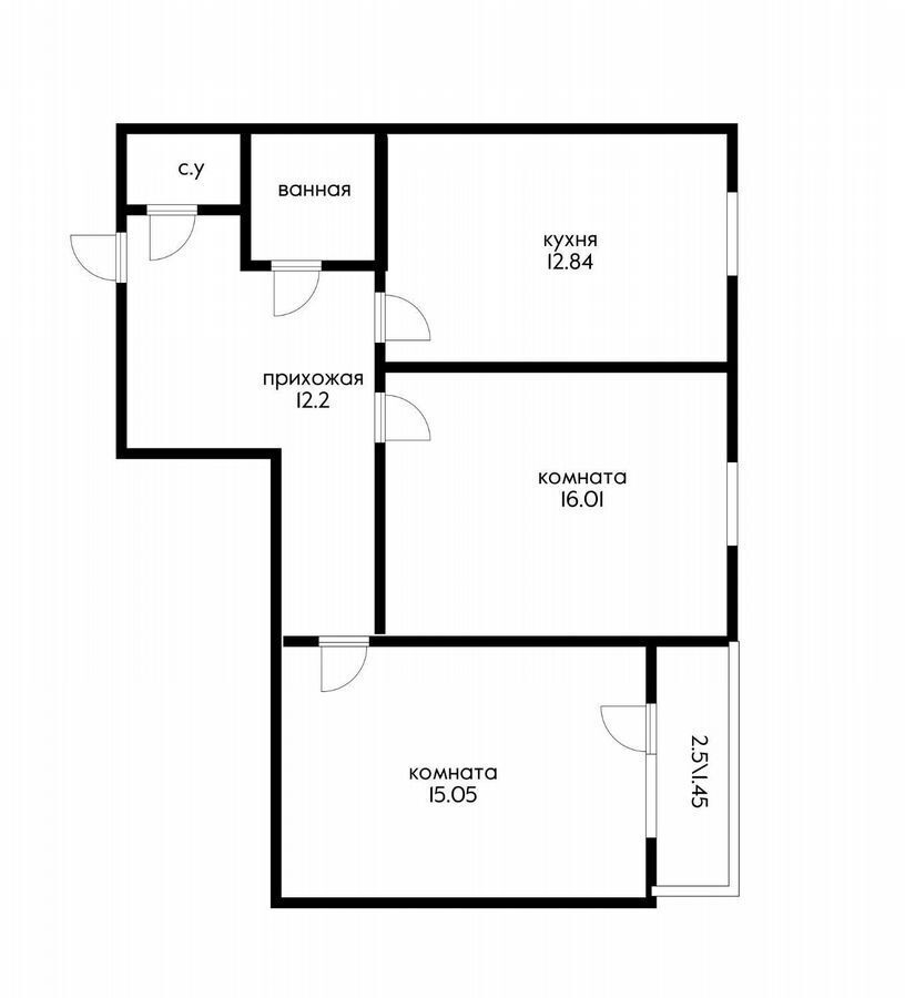 квартира г Краснодар р-н Прикубанский ул Домбайская 10 фото 8