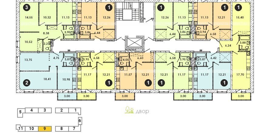 квартира р-н Иркутский п Дзержинск р-н мкр Современник 32 фото 2