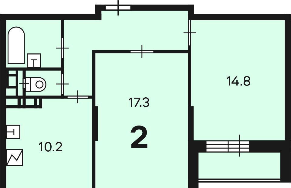 квартира г Москва метро Бибирево ул Молодцова 25к/1 фото 6