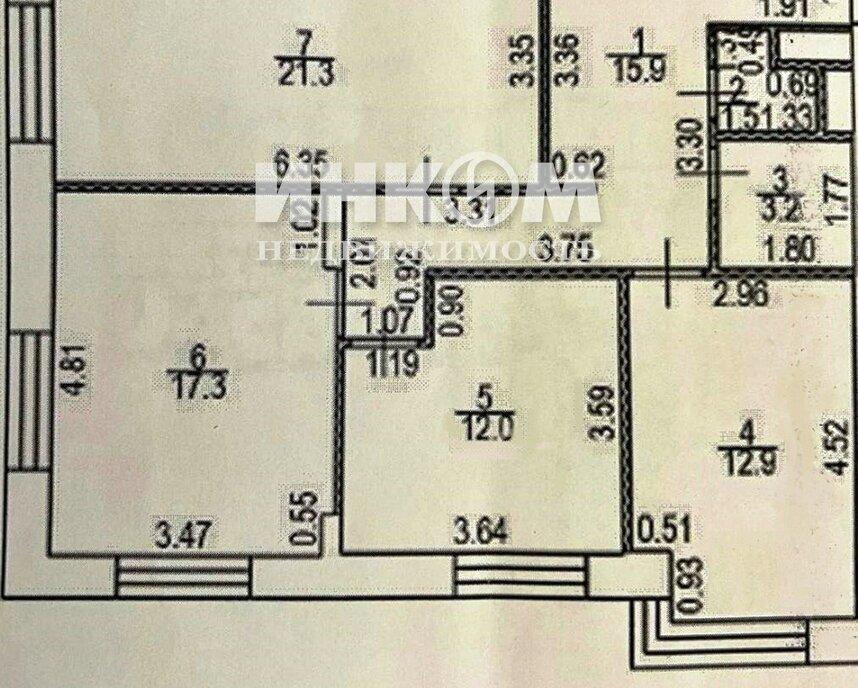 квартира г Москва метро Рассказовка ТиНАО Внуково улица Анны Ахматовой, 11к 3 фото 25