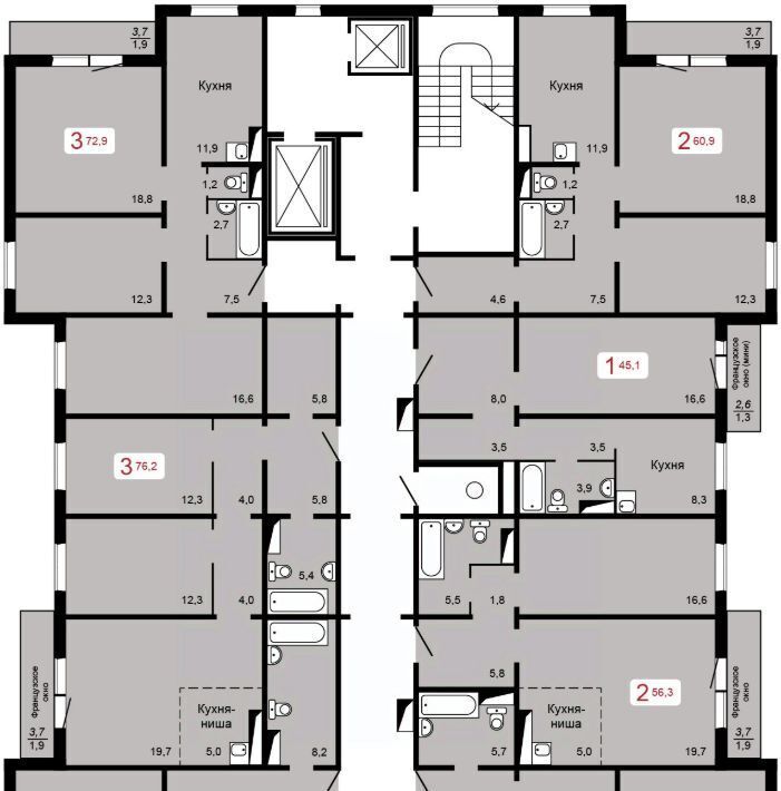 квартира г Красноярск р-н Кировский ул Кутузова 2с/4 фото 1