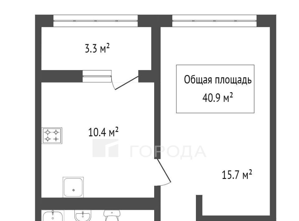 квартира г Новосибирск Речной вокзал ул Владимира Заровного 26 фото 17