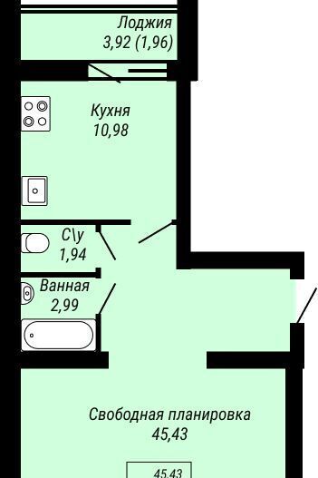 квартира г Иваново р-н Ленинский Юбилейный жилой комплекс фото 1