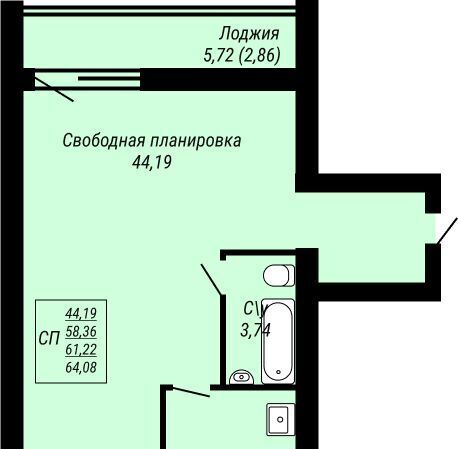 квартира г Иваново р-н Ленинский Юбилейный жилой комплекс фото 1