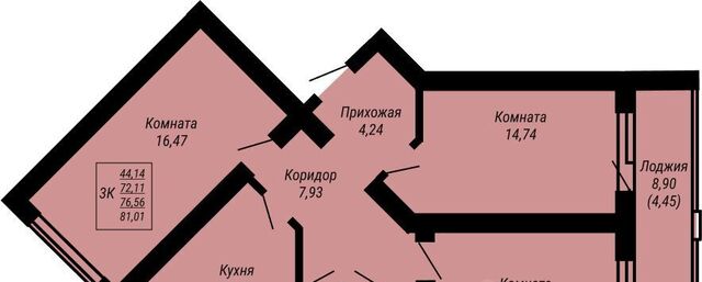 квартира р-н Ленинский Юбилейный жилой комплекс фото