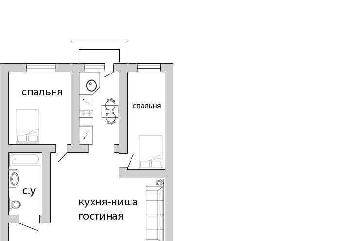 квартира р-н Таштагольский пгт Шерегеш ул Советская 5 Кемеровская обл. — Кузбасс, Шерегешское городское поселение фото 11