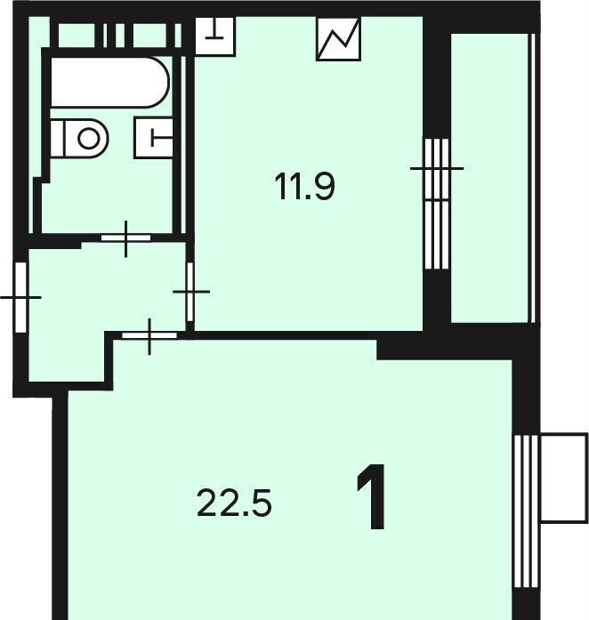 квартира г Москва метро Народное Ополчение ул Генерала Глаголева 5к/1 фото 13