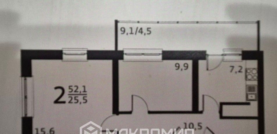 квартира г Пенза р-н Железнодорожный ул Антонова 5г фото 2