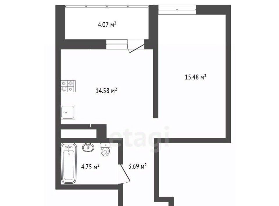 квартира г Тюмень р-н Центральный ул Менжинского 60 фото 2