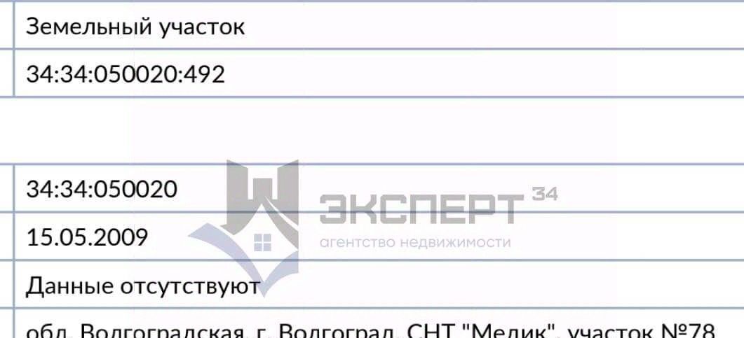 земля г Волгоград р-н Ворошиловский ул им. Семенова-Тян-Шанского 20/120 фото 4