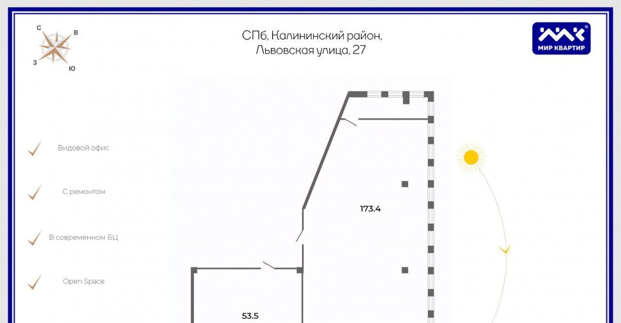 офис г Санкт-Петербург метро Лесная ул Львовская 27 фото 2